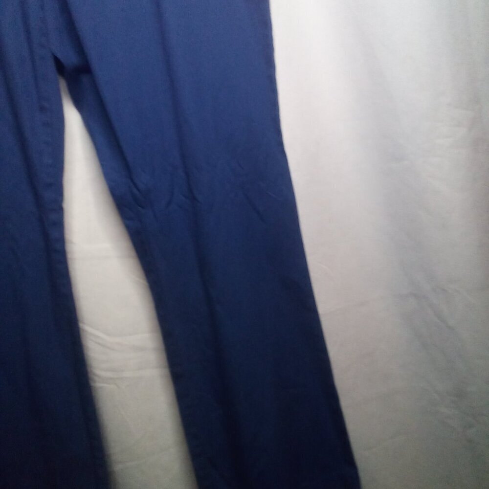 Lands' End Pants 14 Women Pockets Straight Blue - Picture 9 of 16